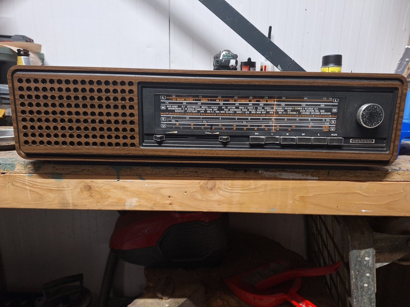 Oude vintage Grundig radio, Audio, Tv en Foto, Radio's, Ophalen