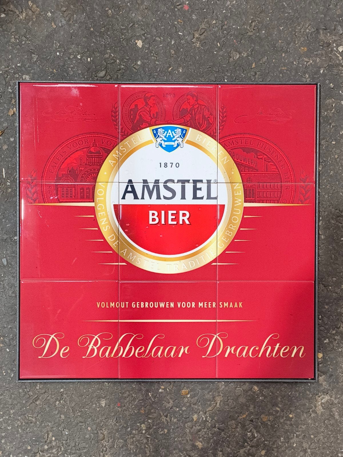 Amstel Tegeltableau, Verzamelen, Ophalen of Verzenden, Reclamebord