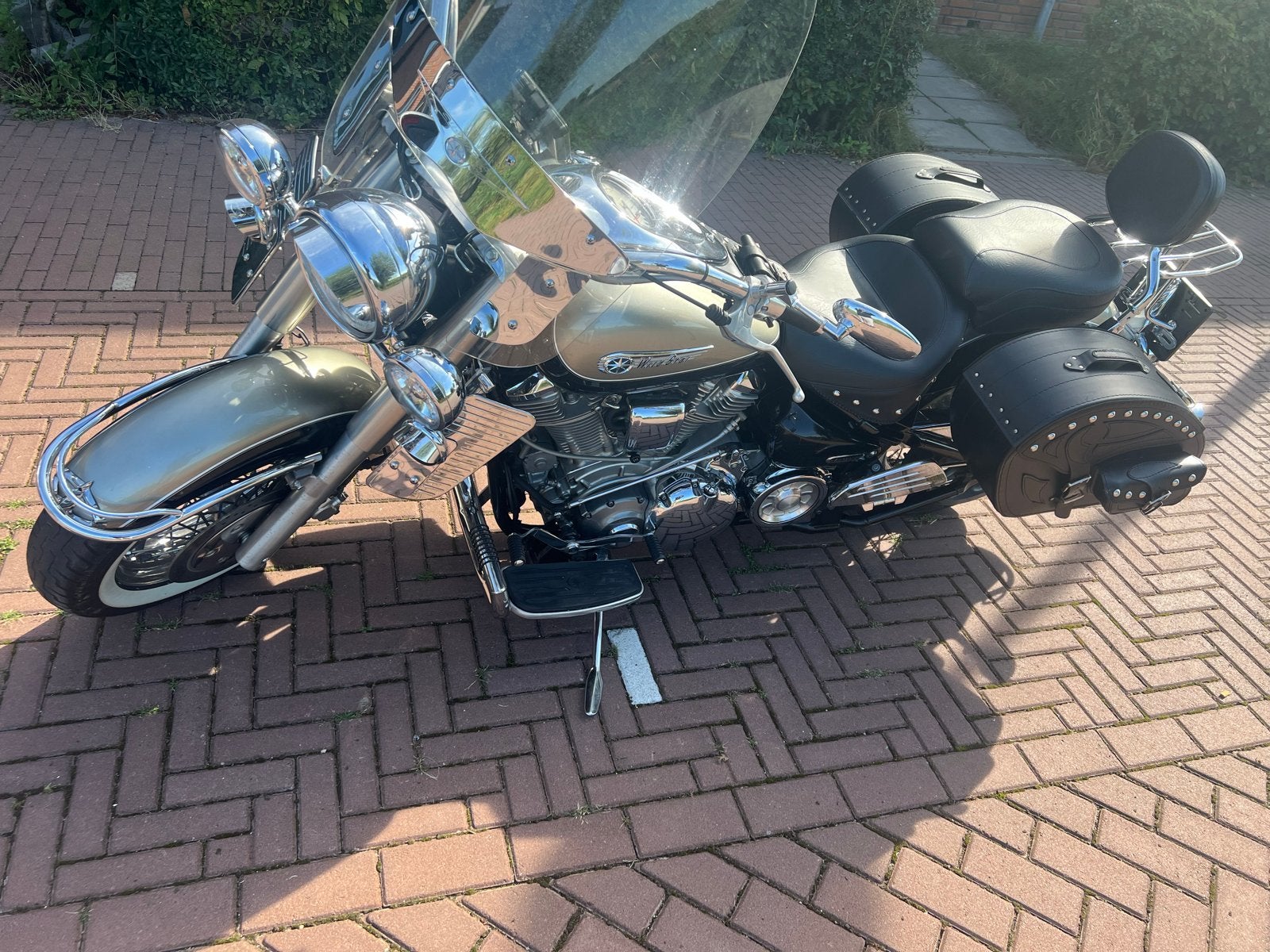 Yamaha Wildstar VP08 - Topstaat met luxe extra's, Motoren, Motoren | Yamaha, 2 cilinders, Chopper, Gebruikt, Particulier