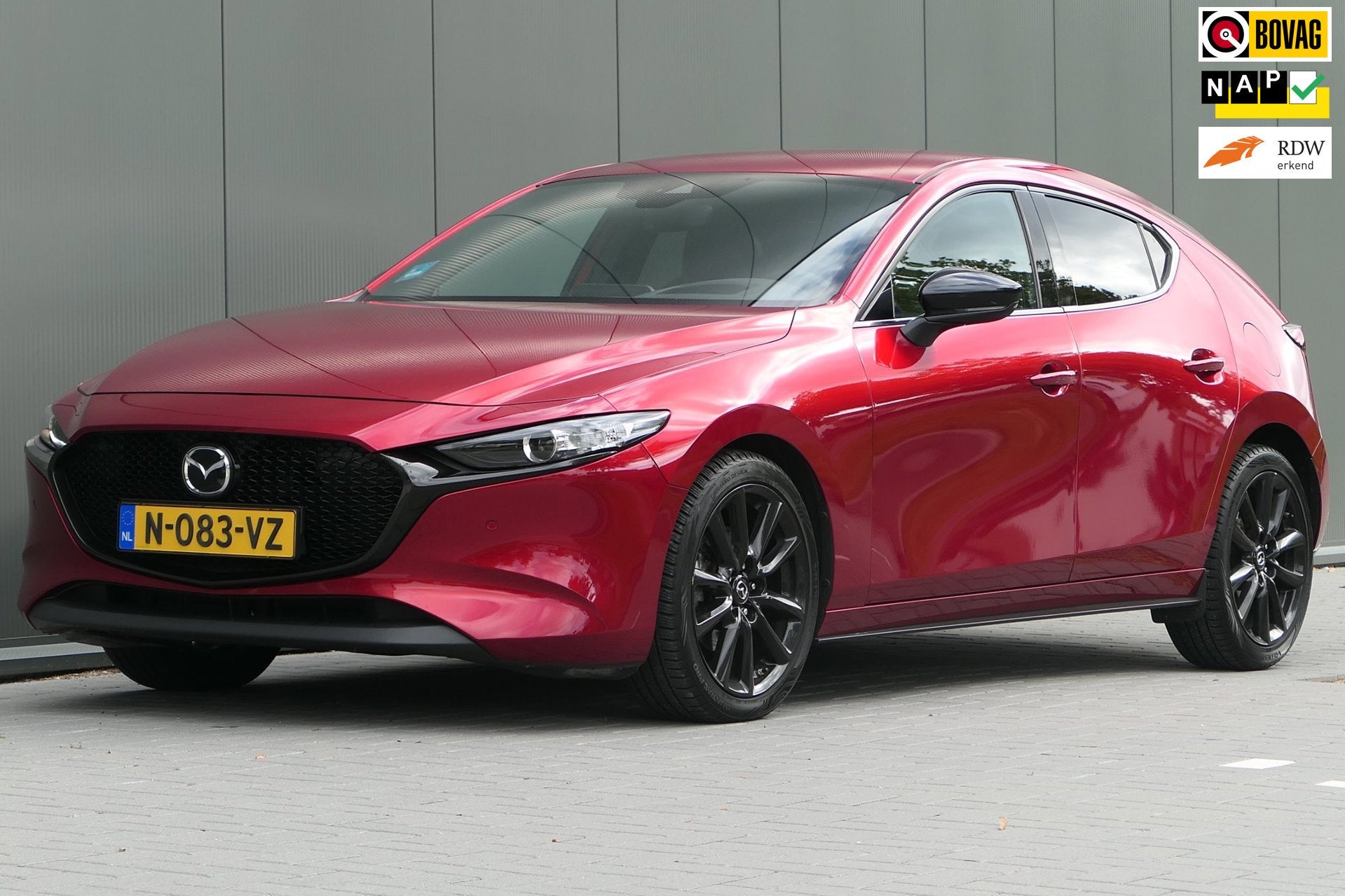 Mazda 3 2.0 e-SkyActiv-G M Hybrid 150 Sportive NAP Navi Stoe, Auto's, Mazda, Voorwielaandrijving, 1998 cc, Stof, Gebruikt