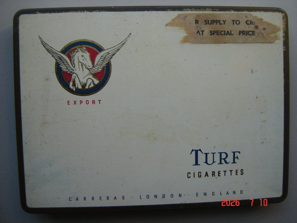 Turf Cigarettes, London-England, fraai oud blikje., Ophalen of Verzenden, Zo goed als nieuw, Overige, Overige merken
