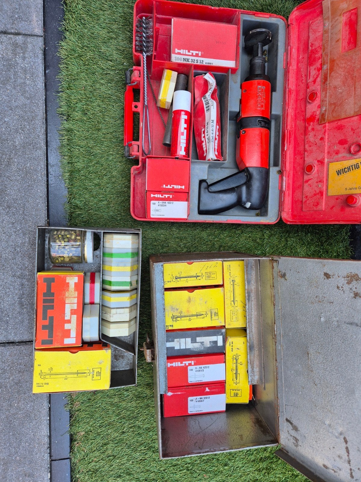 te koop hilti de 400 b schiet hamer met toebehoren, Ophalen