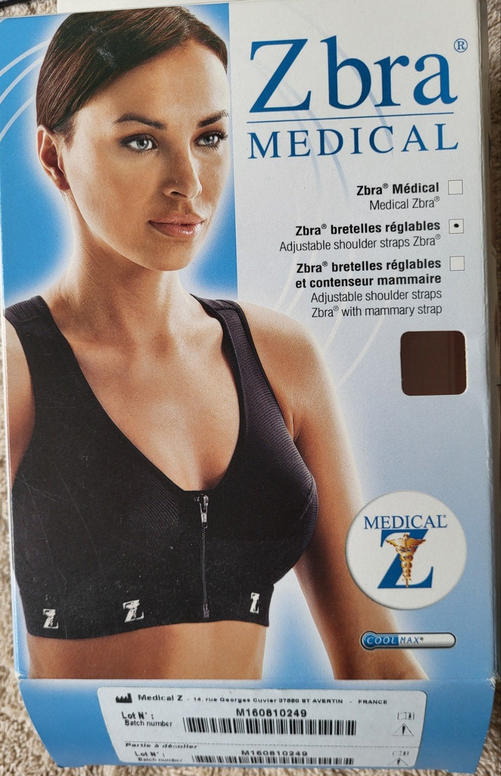 Zwarte ZBra postoperatieve beha, 85C, zonder beugel, Kleding | Dames, Ondergoed en Lingerie, Ophalen of Verzenden