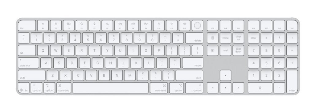 Apple Magic Keyboard + Mouse (zwart en wit), Ophalen, Zo goed als nieuw, Draadloos, Qwerty