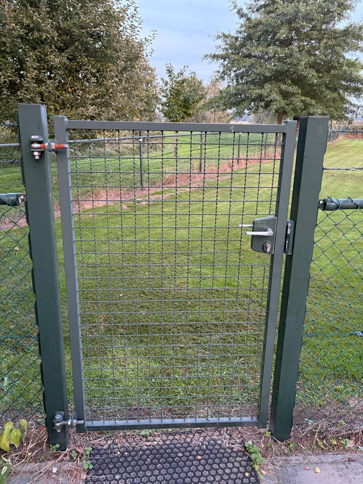 Groene buitenpoort  - Zo goed als nieuw, Tuin en Terras, Ophalen, Gebruikt, Minder dan 100 cm, 100 tot 150 cm