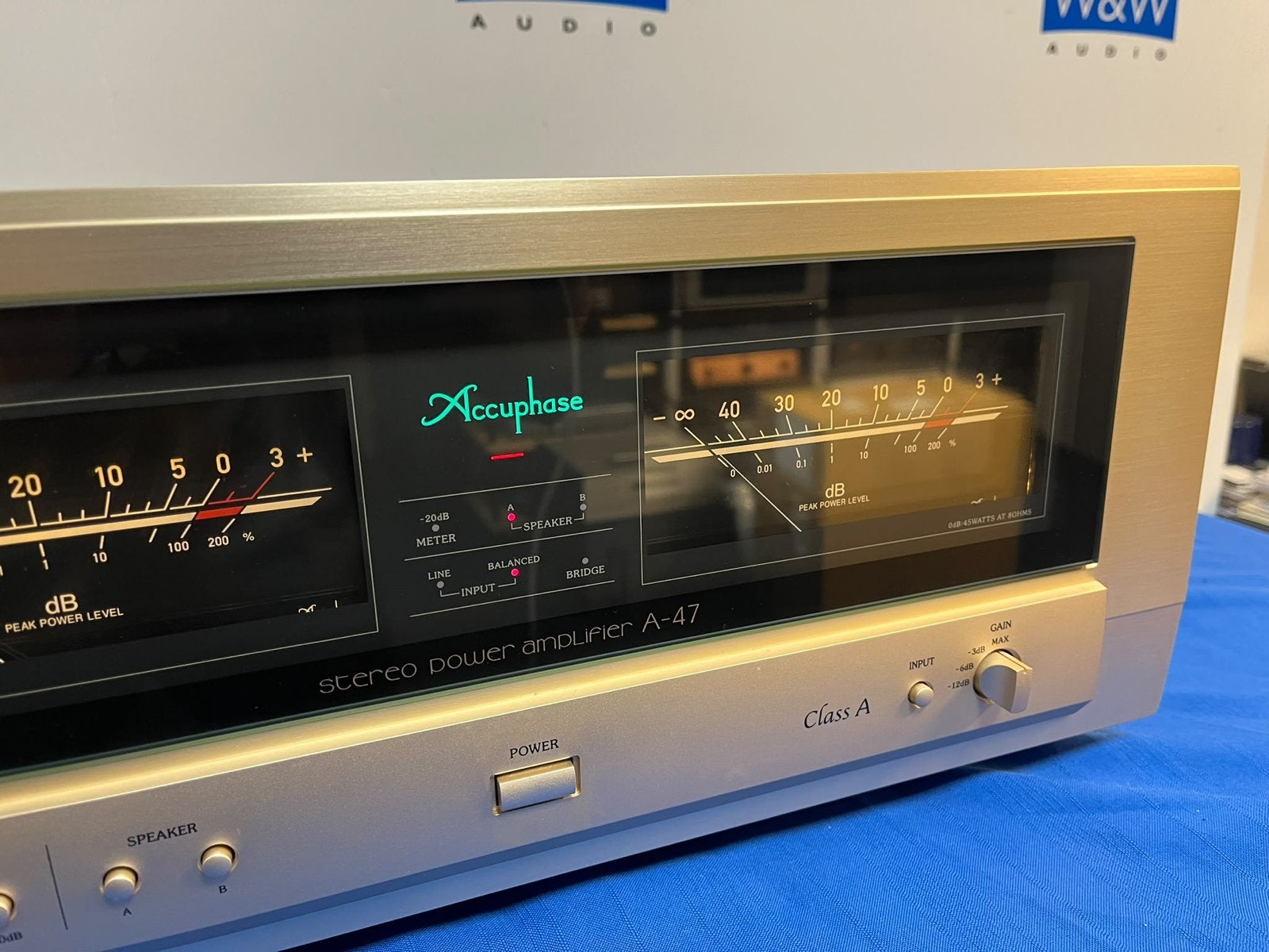 Accuphase A-47 Pure Class A Stereo Eindversterker, Overige merken, Gebruikt, ., Ophalen of Verzenden