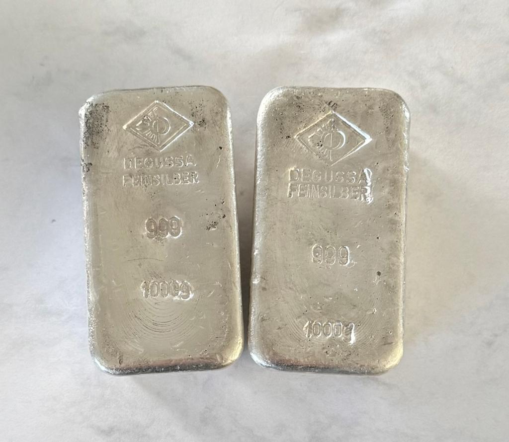 1 kilo zilver Degussa / LBMA / 999 zilver, Ophalen of Verzenden, Zilver