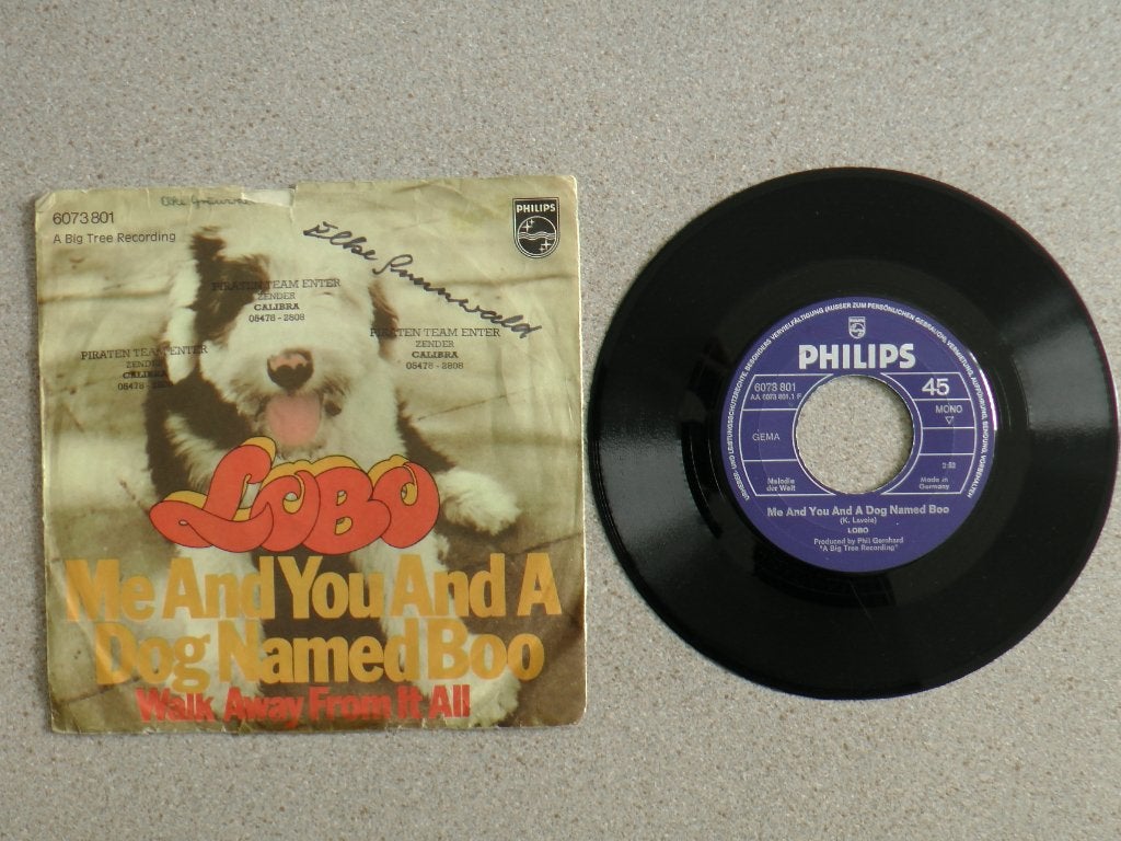 Lobo - Me and you and a dog named Boo VINYL SINGLE, Cd's en Dvd's, Gebruikt, 7 inch, Pop, Fotohoes