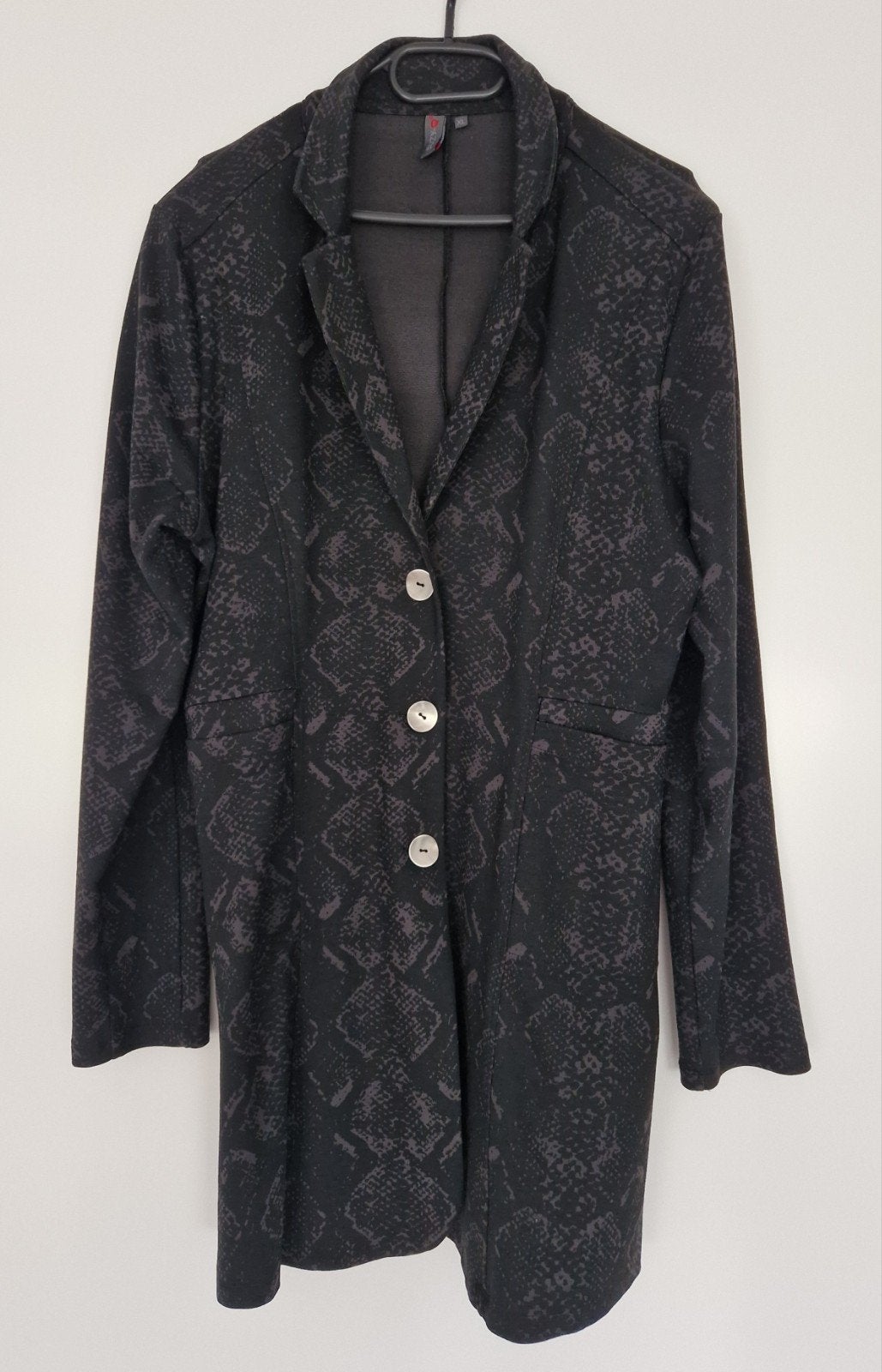 Suzy-Q Lange Blazer/Jas met Slangenprint - Maat XL, Zwart, Maat 46/48 (XL) of groter, Suzy-Q, Ophalen of Verzenden