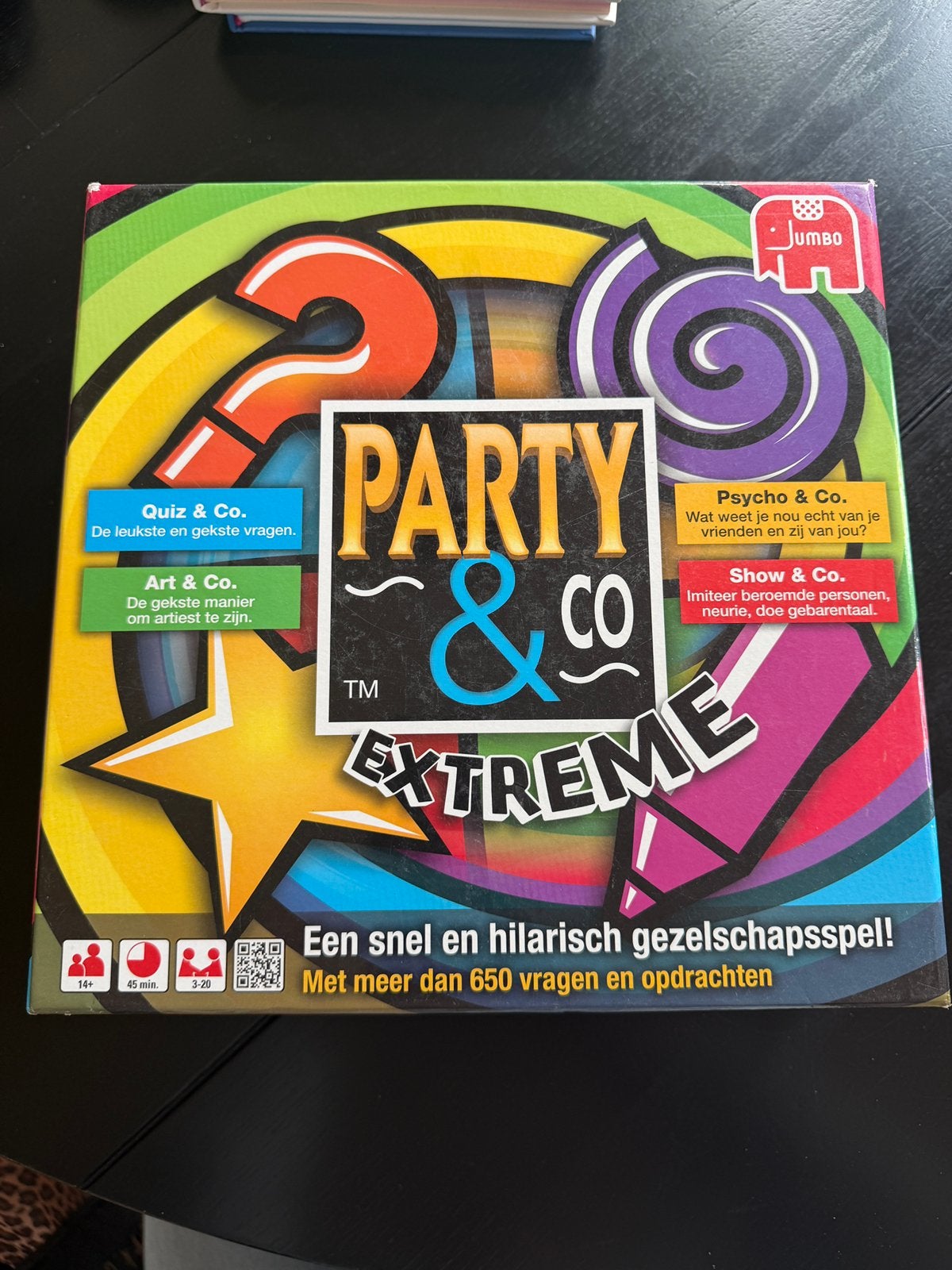 Party & Co extreme, Hobby en Vrije tijd, Gezelschapsspellen | Bordspellen, Drie of vier spelers, Ophalen of Verzenden, Zo goed als nieuw