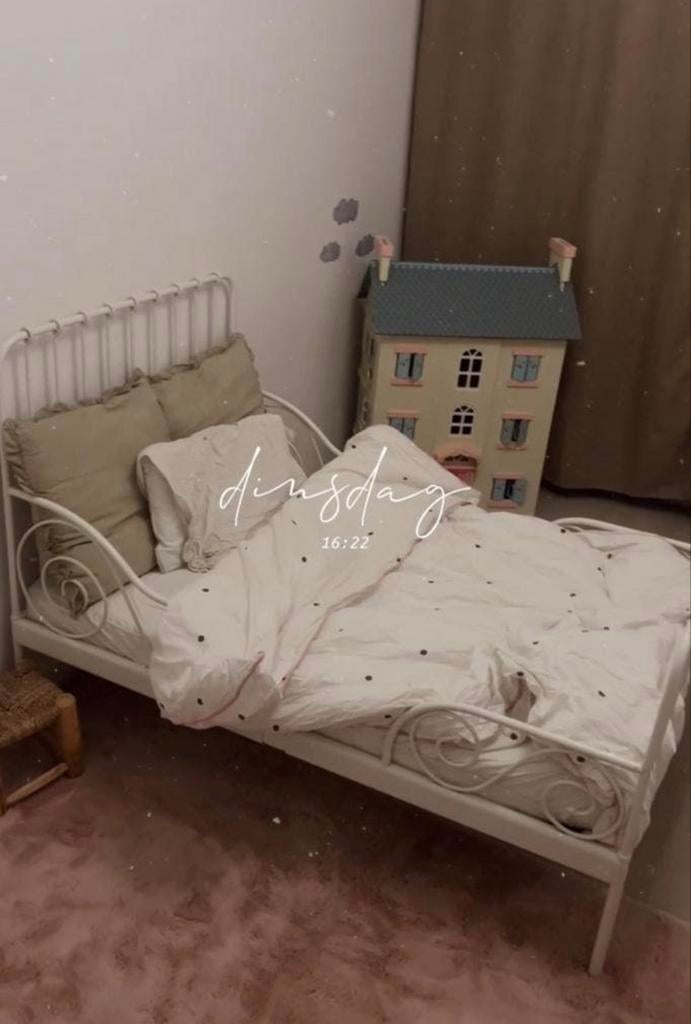 Uitschuifbaar kinderbed, 70 tot 85 cm, Zo goed als nieuw, Matras, 140 tot 160 cm