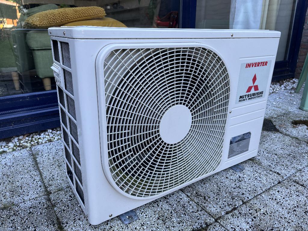 Mitsubishi Heavy Industries airco buitenunit, Ophalen, Minder dan 60 m³, 3 snelheden of meer, Wandairco