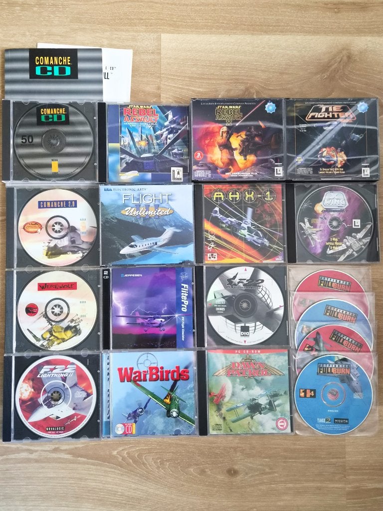 PC cd-rom bundel Flight/Space simulation NovaLogic LucasArts, 1 speler, Eén computer, Ophalen of Verzenden, Zo goed als nieuw