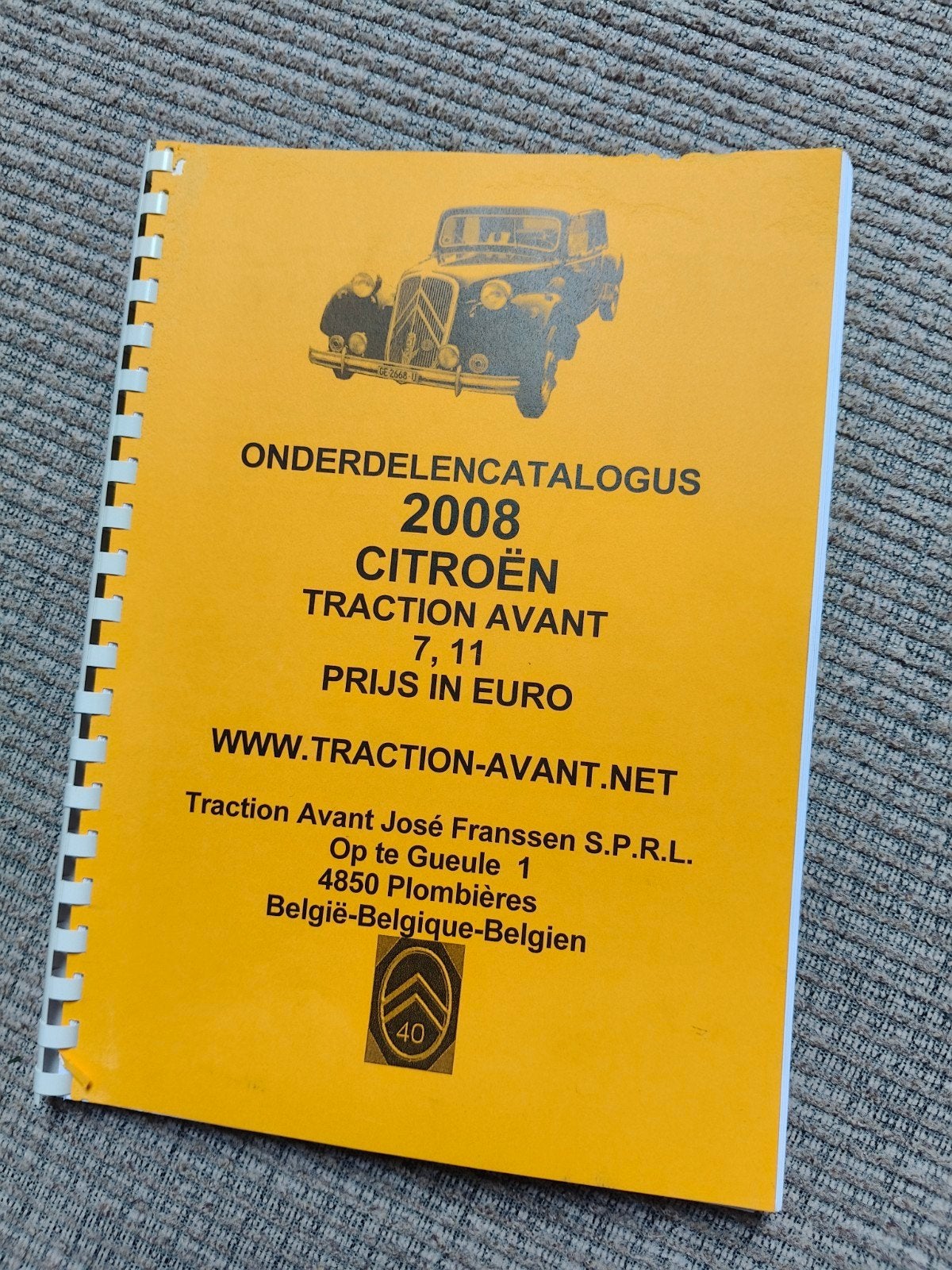 citroen traction avant onderdelen boek, Ophalen of Verzenden, Zo goed als nieuw, Bouwkunde