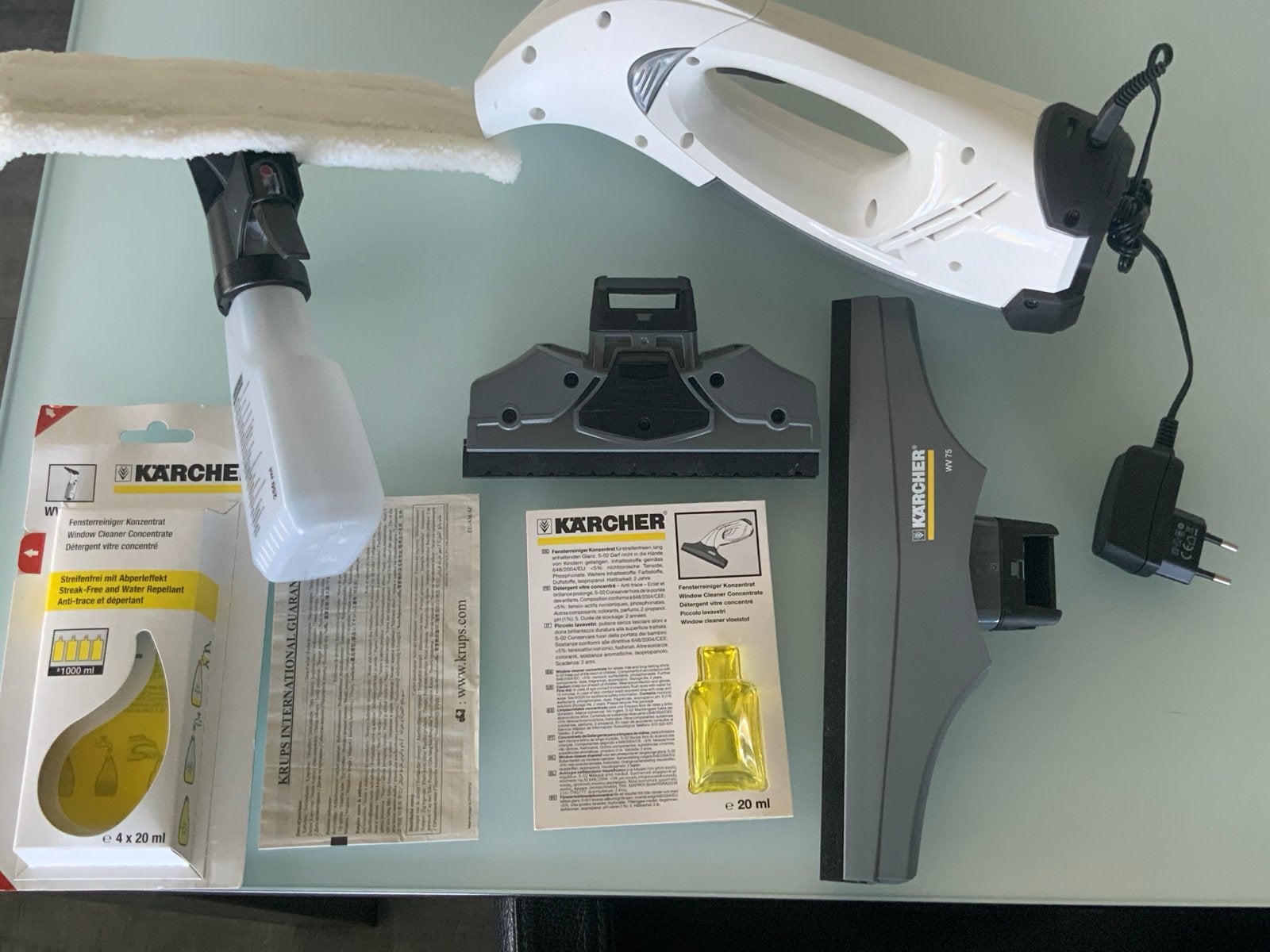 Kärcher WV 75 Plus Raamwisser Set - Compleet nieuw, Huis en Inrichting, Schoonmaakartikelen, Ophalen of Verzenden, Raamwisser of Trekker