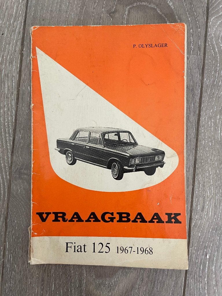 Vraagbaak Fiat 125 1967-1968, Ophalen of Verzenden