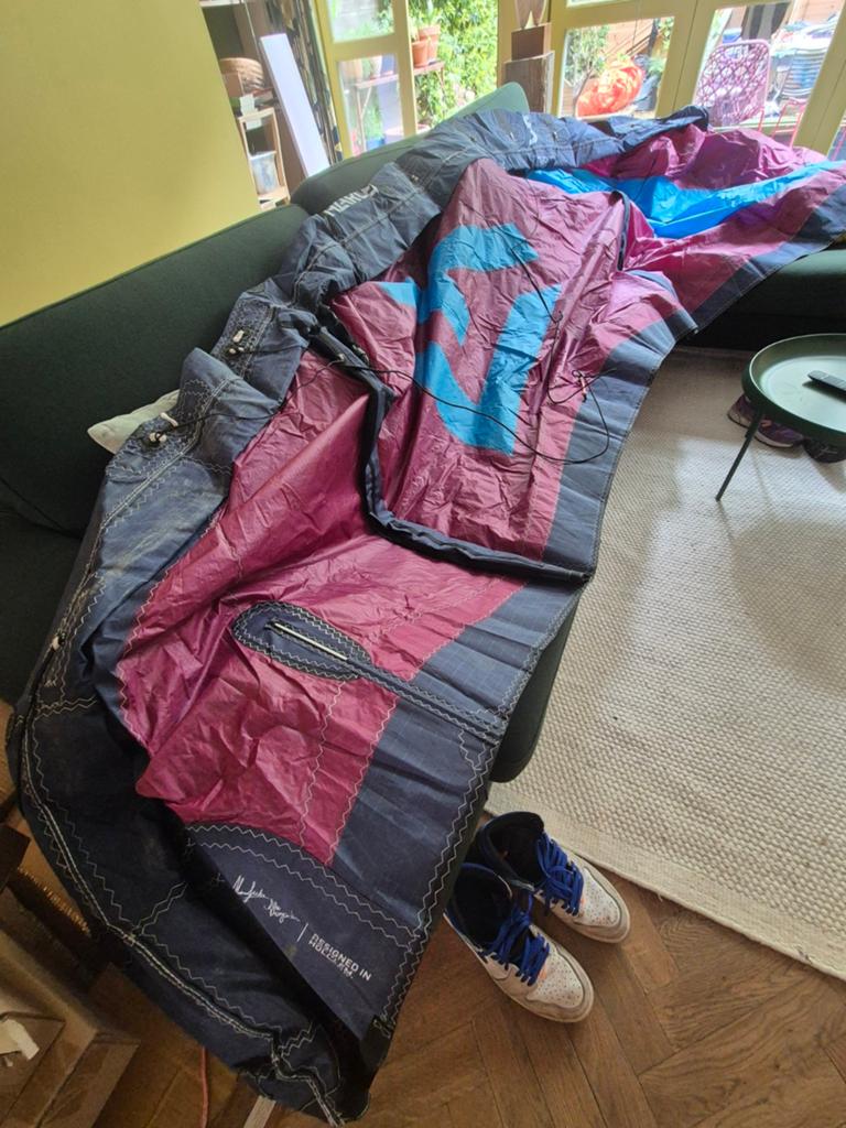 Harlem Go 5m2 Kite nieuwstaat, Geen board, Ophalen of Verzenden, Zo goed als nieuw