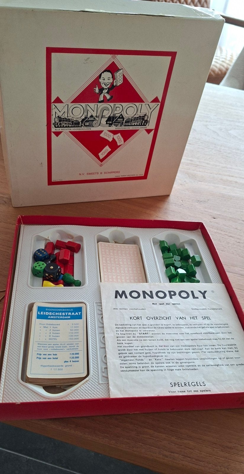Vintage Monopoly spel van Clipper, Drie of vier spelers, Ophalen of Verzenden, Gebruikt, Clipper