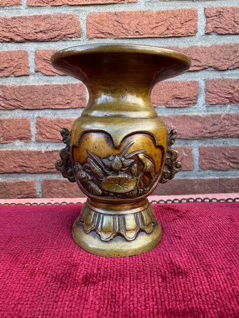 mooie oude bronzen wierookpot, China, Antiek en Kunst, Ritueel object, Bruin, Handgemaakt, Ophalen of Verzenden