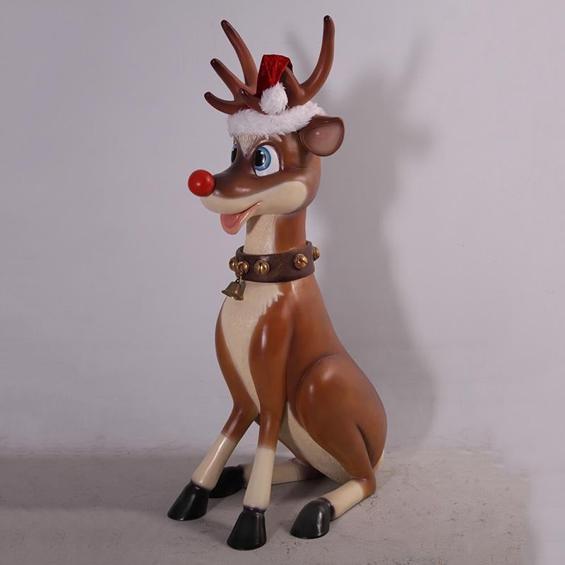 Reindeer Funny – Rendier met licht hoogte 112 cm, Diversen, Kerst, Ophalen, HorecaBeelden, Nieuw, HorecaBeelden
