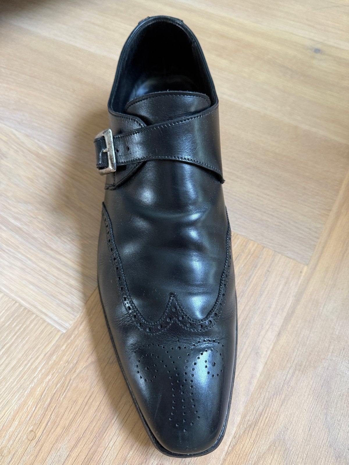 Crocket & Jones Monkschoenen Maat 10, top model Chadwick2, Ophalen, Gedragen, Zwart, Veterschoenen