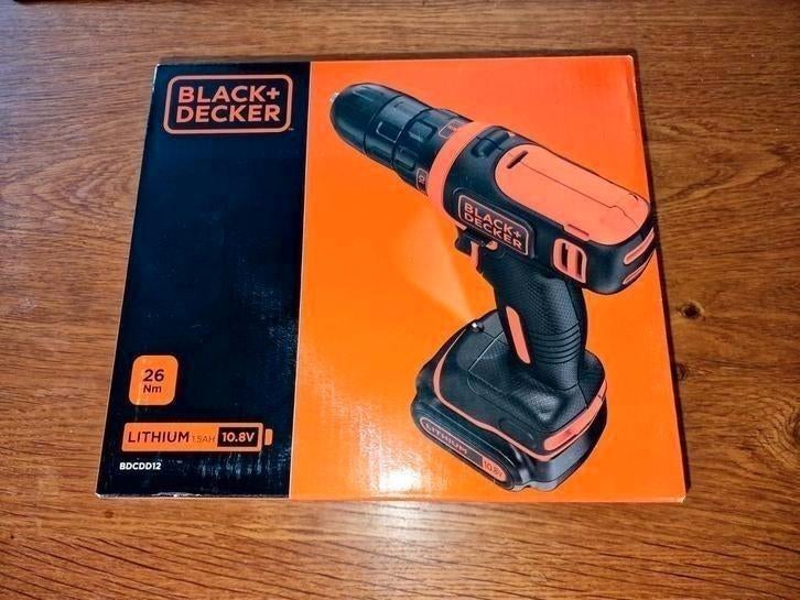 BLACK&DECKER BDCDD12 Accuboormachine – 10.8V – Nieuw, Ophalen, Nieuw, Boor- en Schroefmachine, Minder dan 400 watt