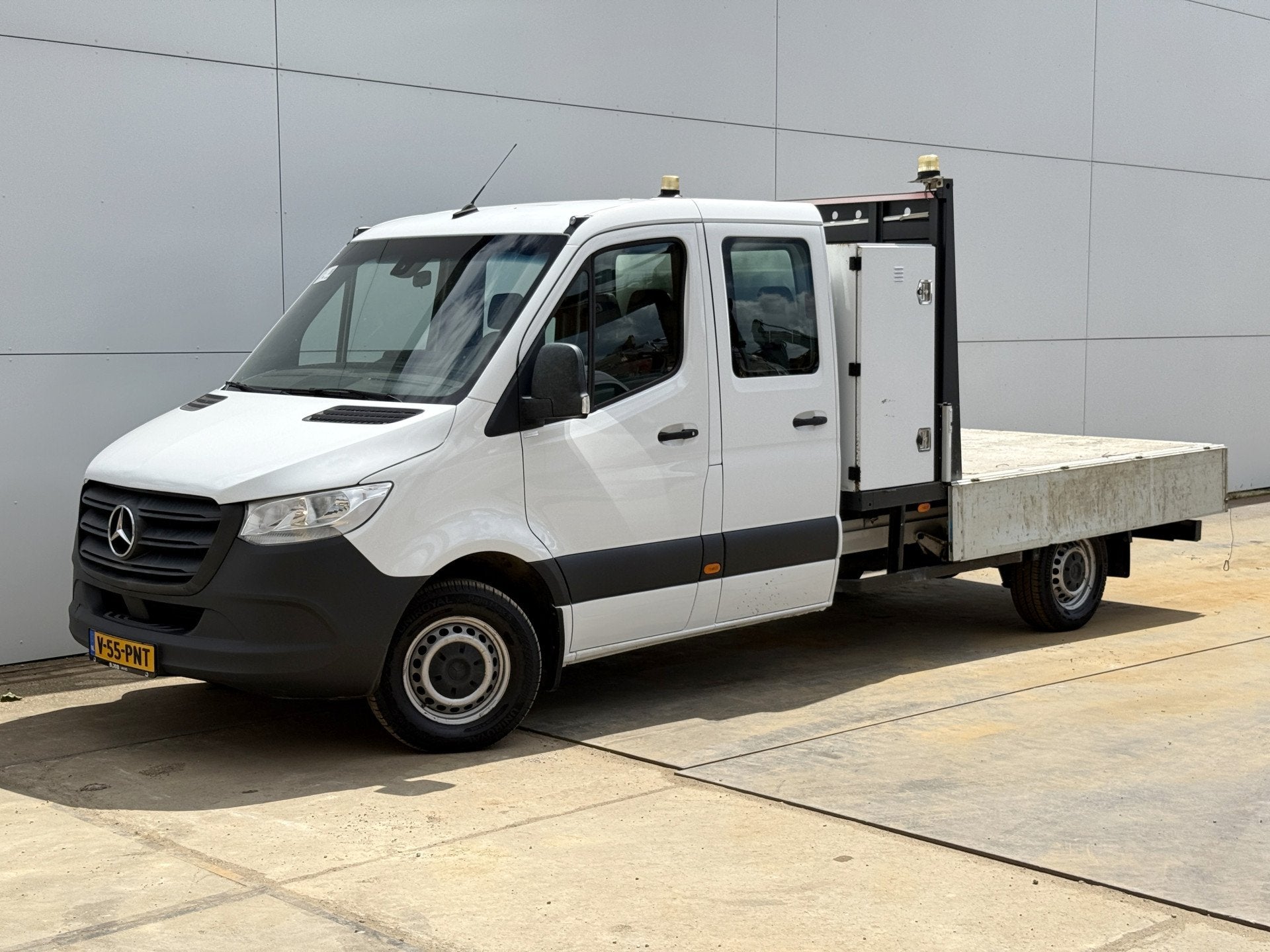 Mercedes-Benz Sprinter 314 2.2 CDI DC Open Laadbak Dubbele C, Auto's, 2616 kg, Gebruikt, Zwart, 2000 kg