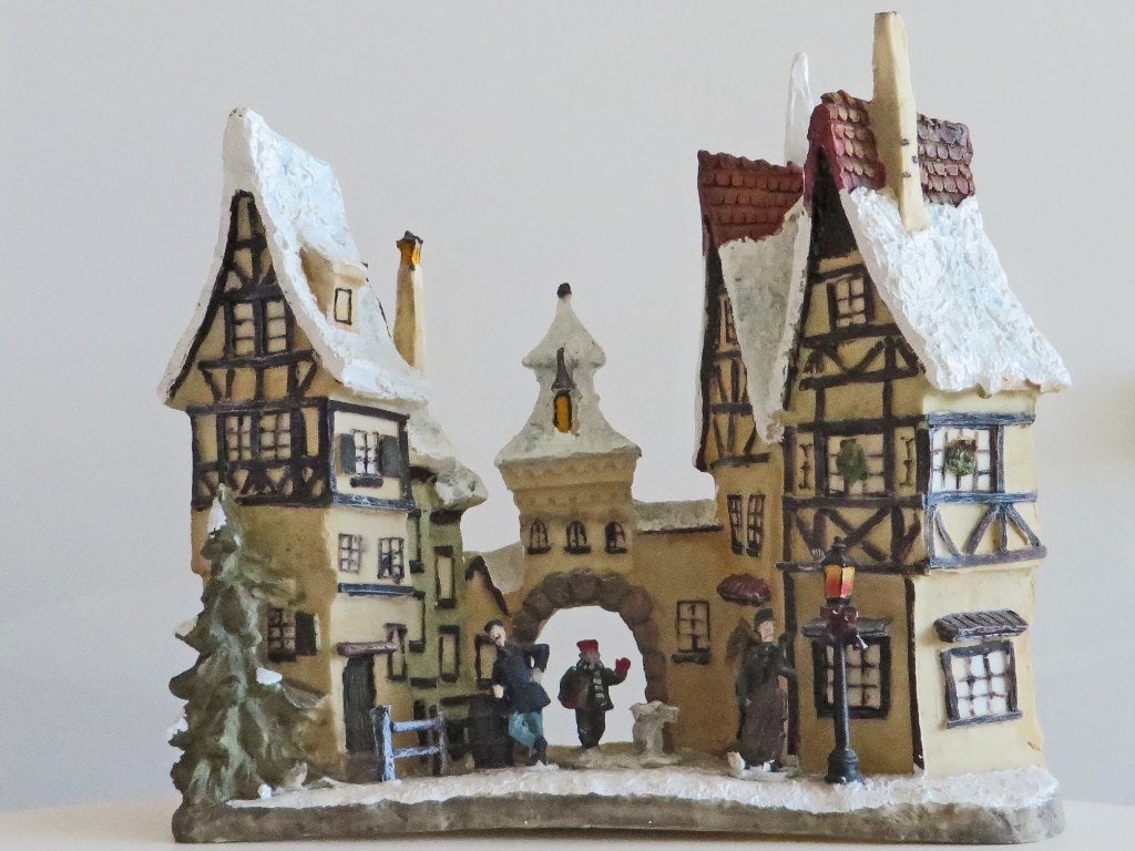 kerstdorp, kerststraatje, Ophalen of Verzenden, Gebruikt