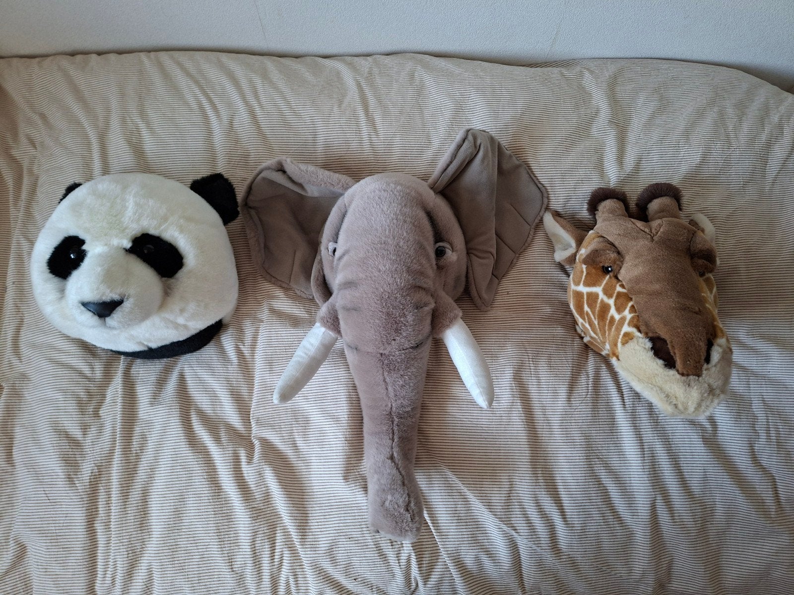 Pluche dierenkoppen om op te hangen aan de muur, Ophalen of Verzenden, Nieuw, Wanddecoratie