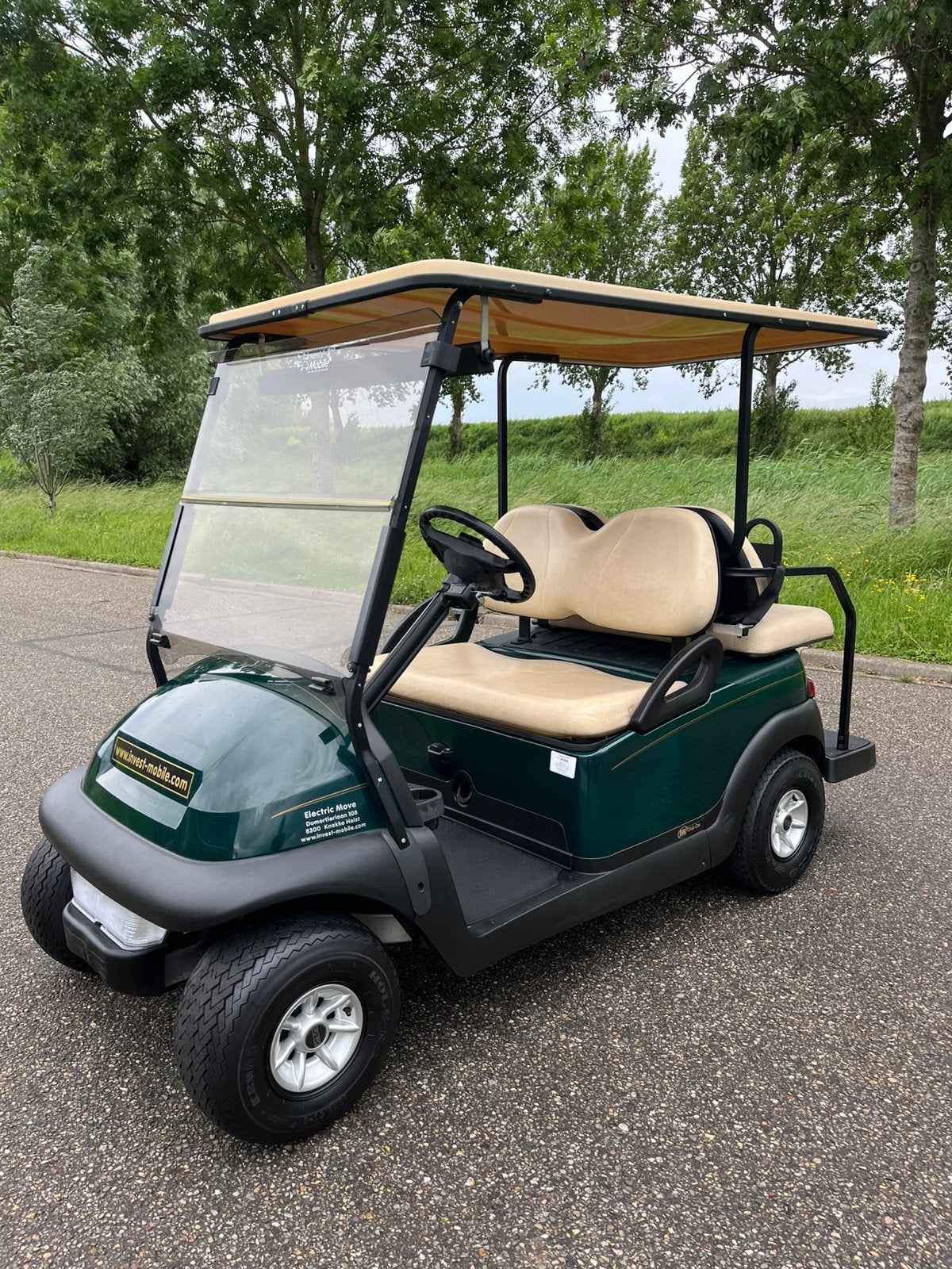 Electrische golfkar 4 persoon met splknternieuwe accupakket, Sport en Fitness, Golf, Zo goed als nieuw, Golfkar, Ophalen