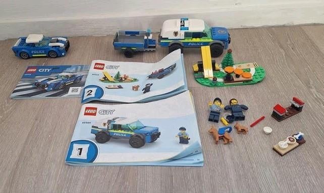 LEGO City Politie Sets - 2 Complete Sets met Figuren, Lego, Ophalen of Verzenden, Compleet, Complete set