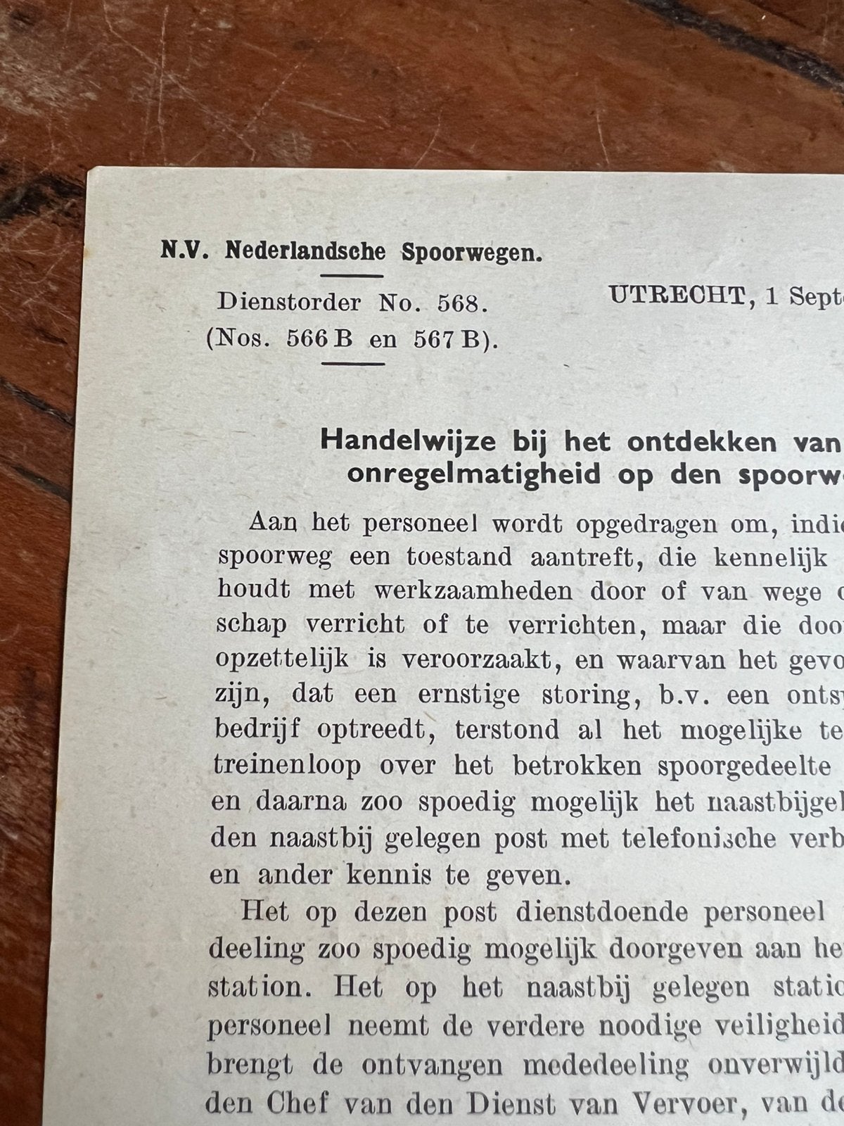 WO2 Nederlandsche Spoorwegen trein Utrecht 1942 sabotage, Verzenden, Foto of Poster, Nederland