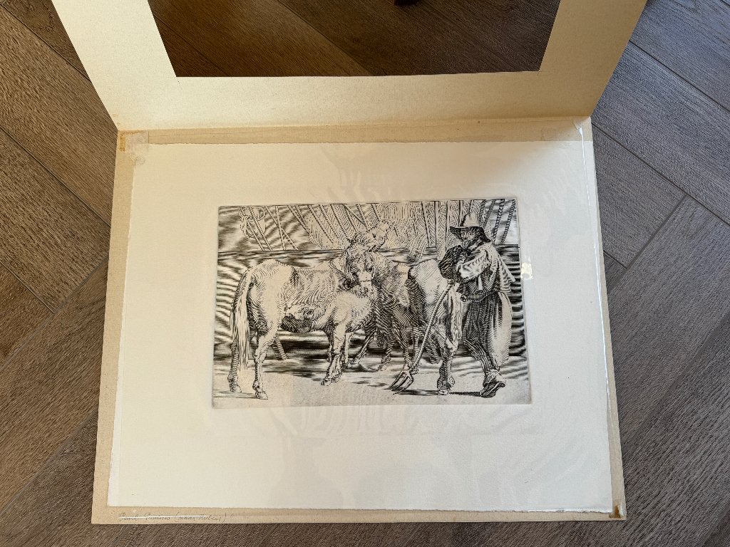 Naar P.P. Rubens gravure Door Paulus Pontius P0589, Antiek en Kunst, Kunst | Etsen en Gravures, Ophalen of Verzenden, Ets, 1800 - 1899