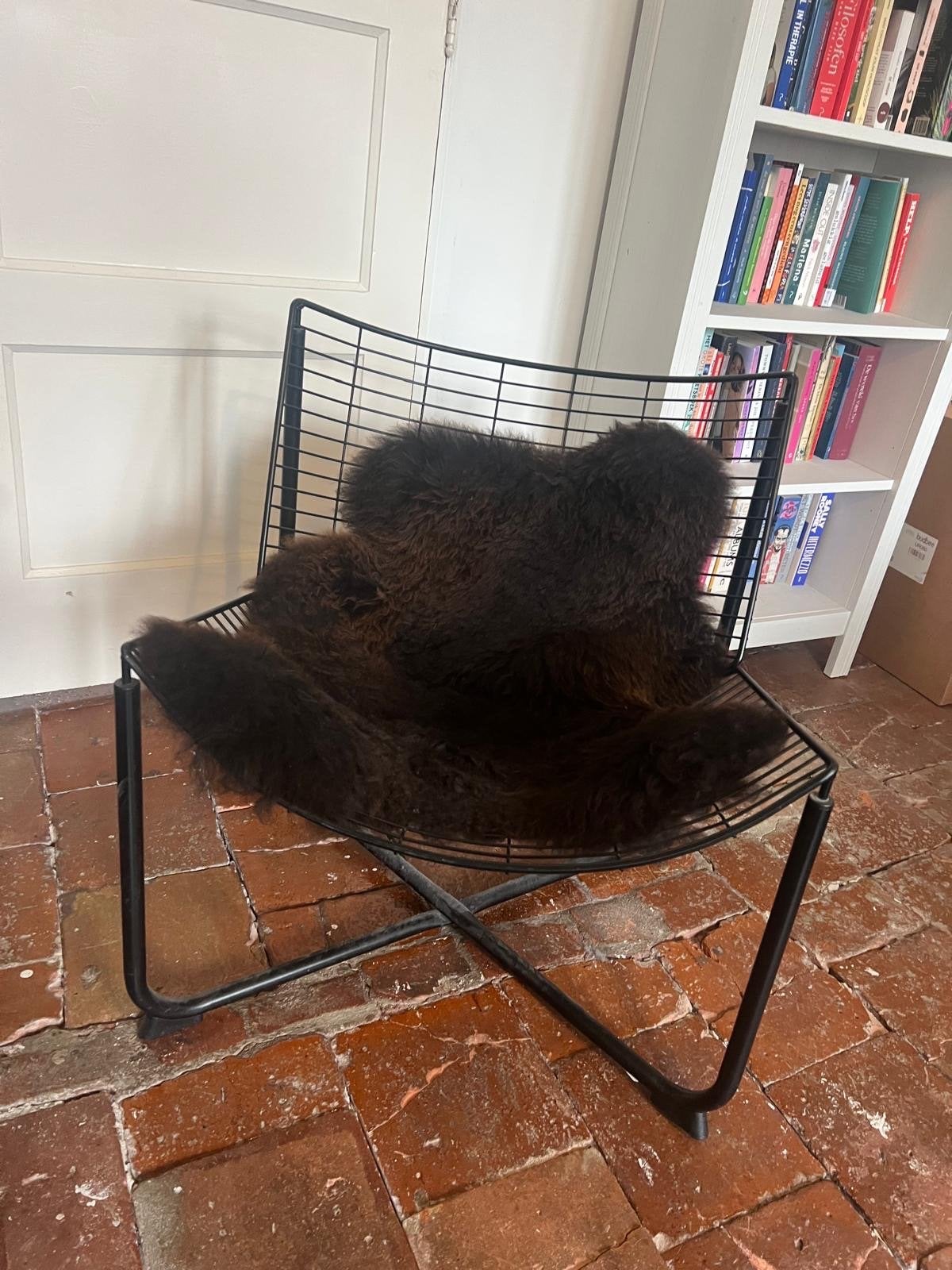Niels Gammelgaard IKEA Jarpen draadstoel design, Ophalen, Gebruikt, Zwart, Metaal