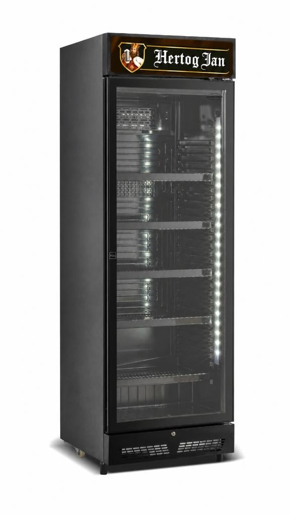 Hertog Jan bierkoelkast glasdeur 400 liter Blackline