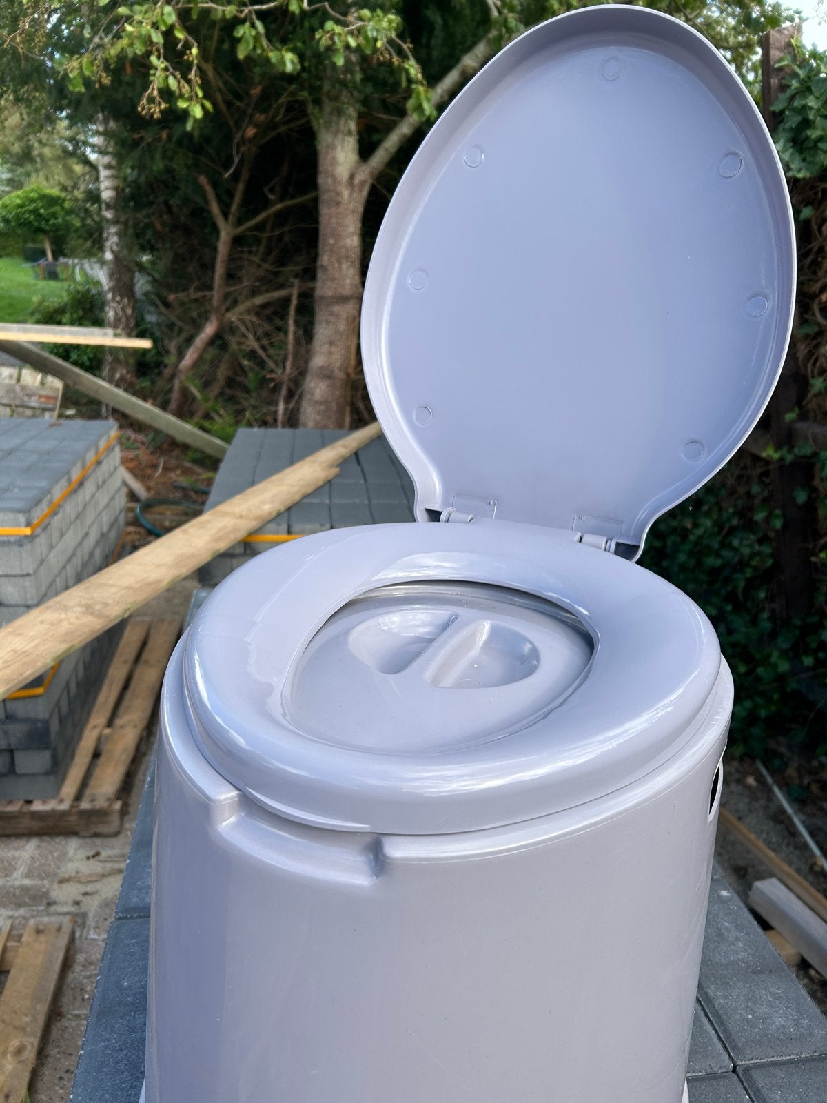Draagbaar Camping Toilet - Grijs, Ophalen, Nieuw