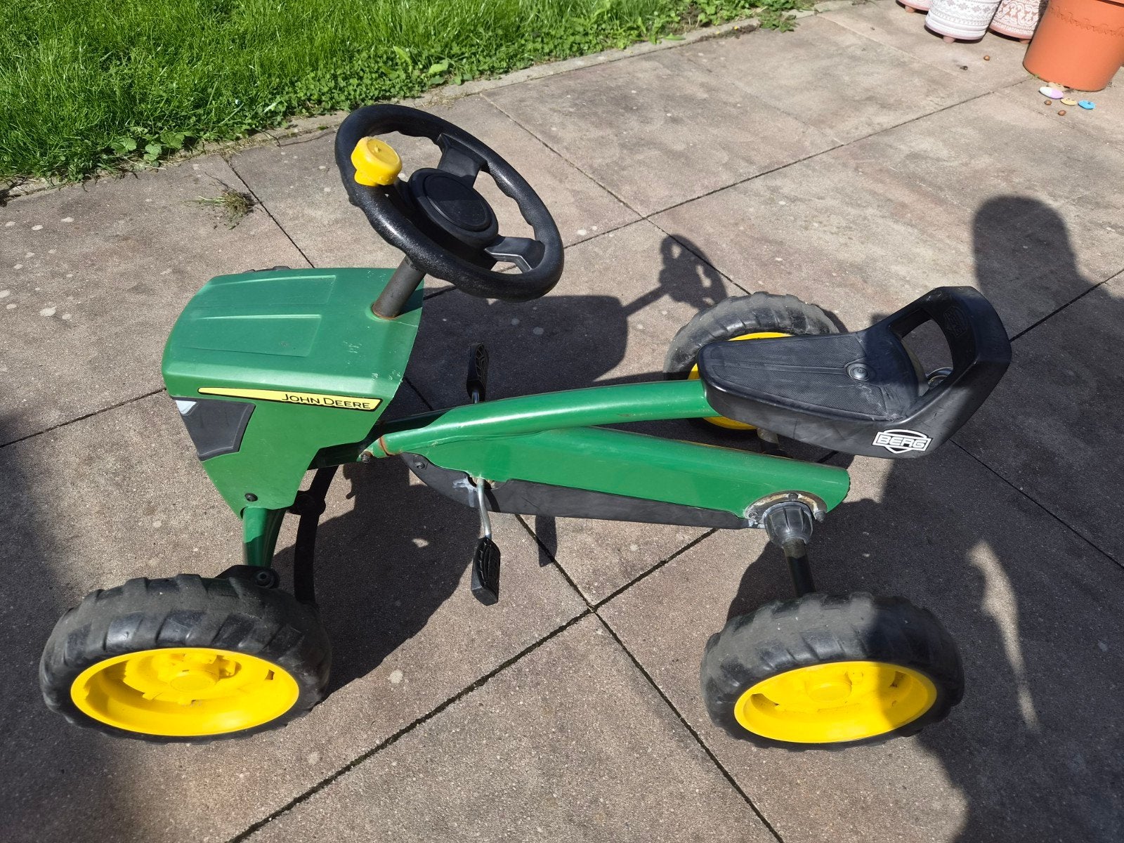 John Deere skelter van Berg - 3 standen, trekhaak, Kinderen en Baby's, Ophalen, Gebruikt, Berg