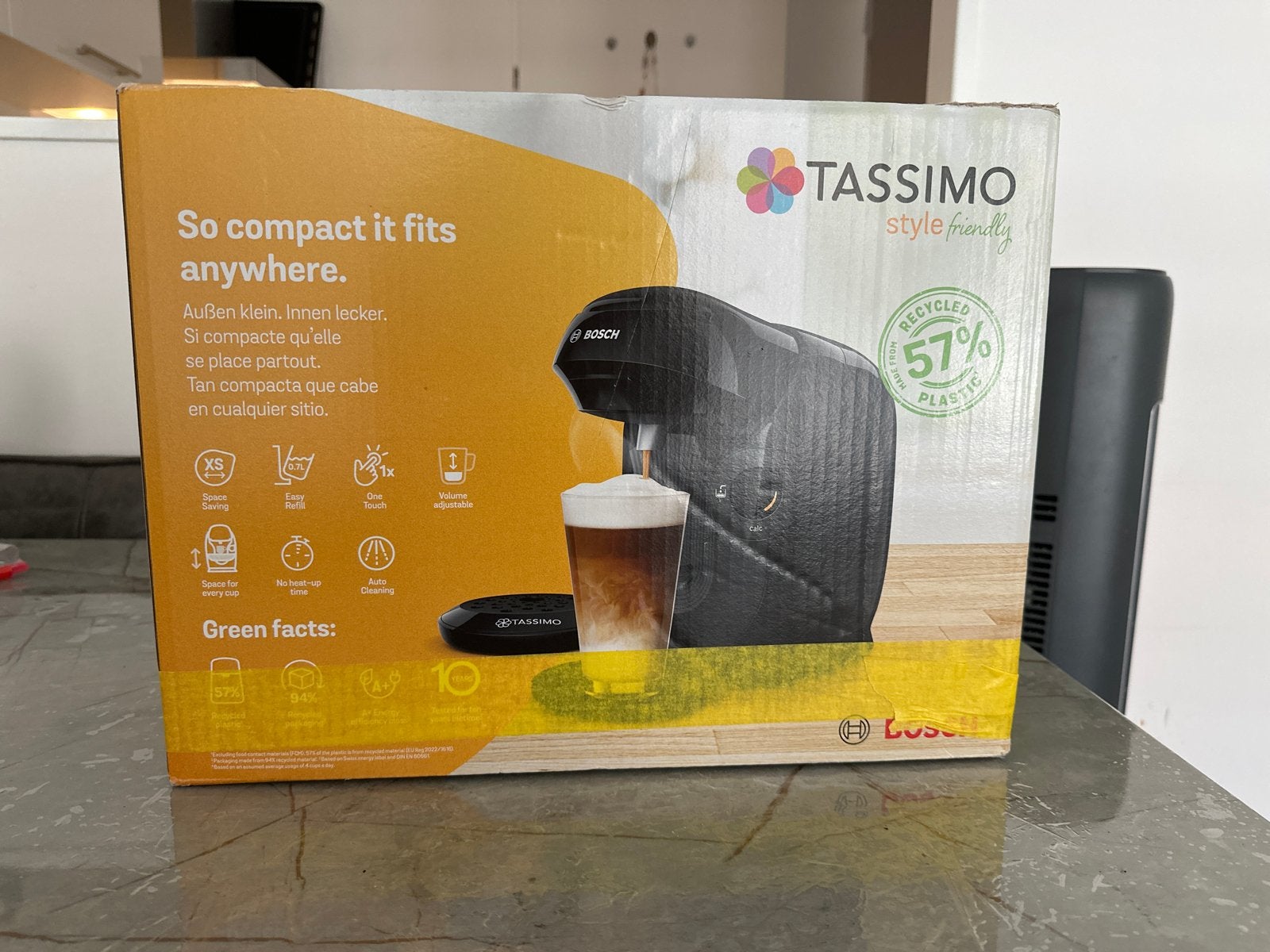 Tassimo Bosch Style Friendly Koffiezetapparaat Zwart, Witgoed en Apparatuur, Koffiezetapparaten, Koffiemachine, Ophalen of Verzenden