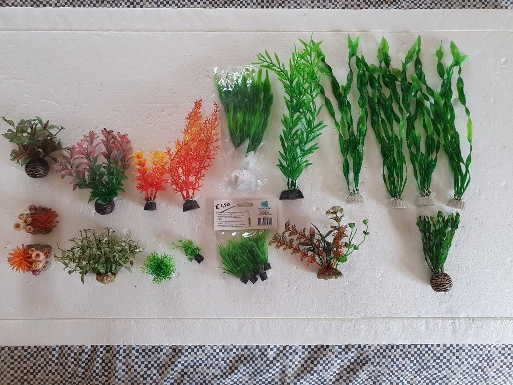 Aquarium - pakket plastic planten, Ophalen of Verzenden, Gebruikt, Decoratie, Overige merken