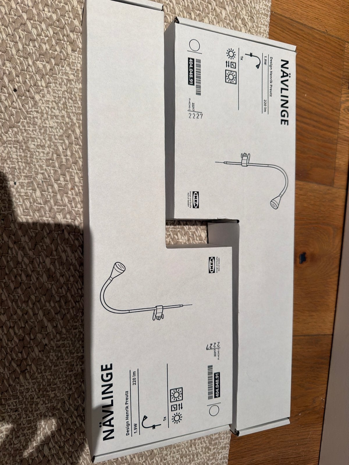 IKEA NÄVLINGE LED-spot met klem, wit, 1.9W, 220 lm, Wit, Nieuw, Verstelbaar, Ophalen of Verzenden