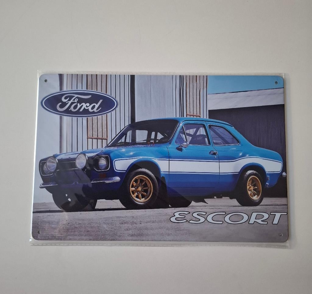 Ford Excort mk1  Mexico - Metalen Bord -, Ophalen of Verzenden, Nieuw, Auto's