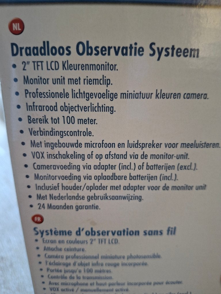 Babyphone, Kinderen en Baby's, Babyfoons, Ophalen, Gebruikt, Minder dan 100 meter, Camera