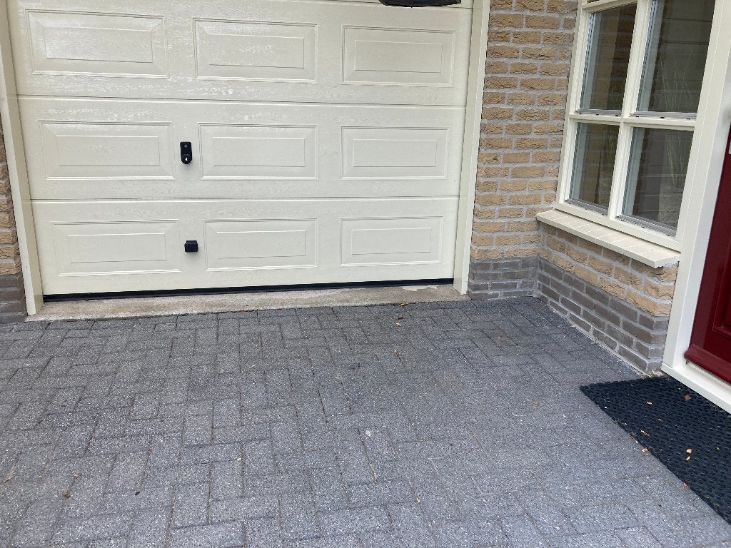 Hormann electrische sectionaal garagedeur, Ophalen, Kunststof, Gebruikt, Garagedeur