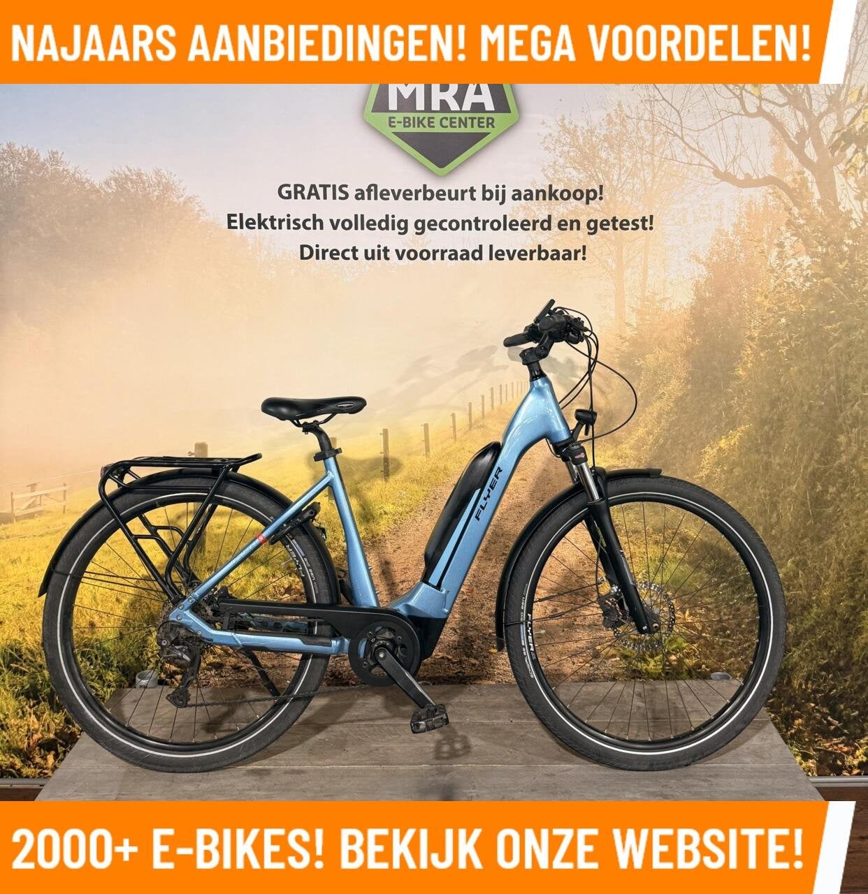 Flyer UpStreet 5 Elektrische fiets met midden motor ebikes!, 55 tot 59 cm, Zo goed als nieuw, 50 km per accu of meer, Overige merken