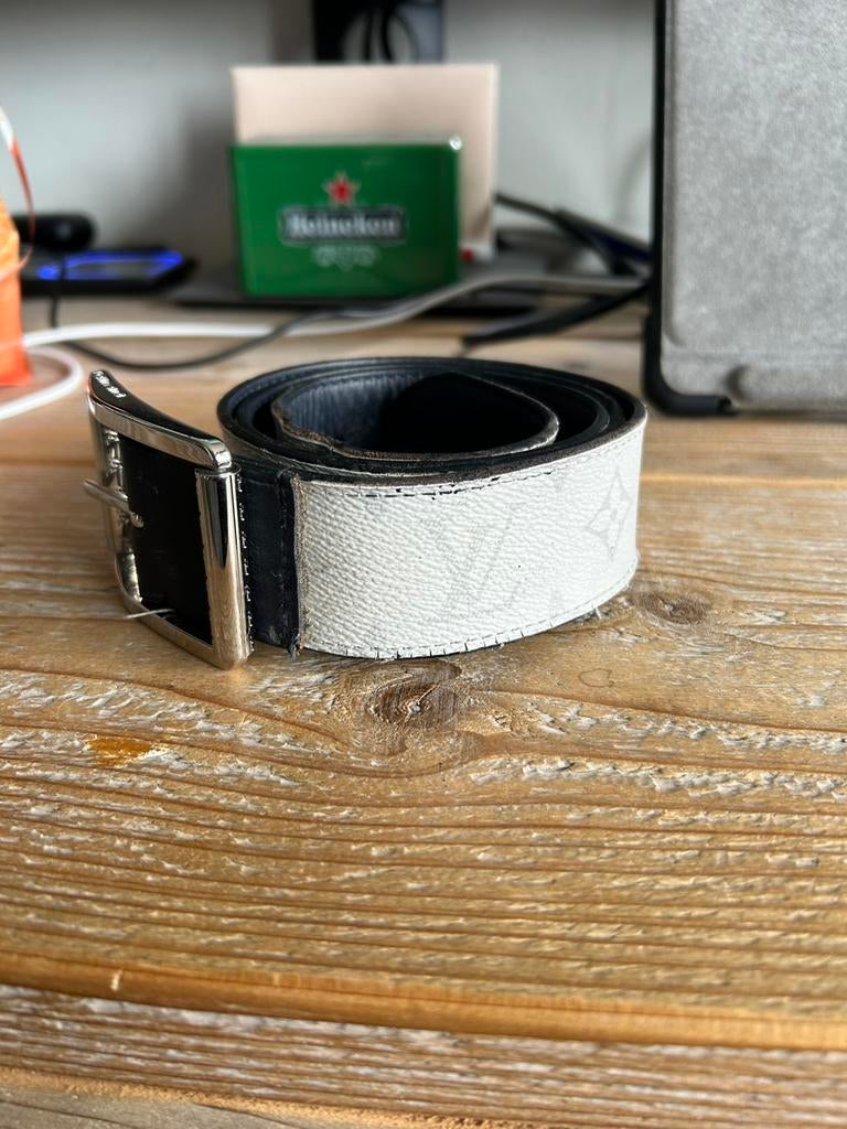 Louis Vuitton riem wit, 95 tot 105 cm, Ophalen of Verzenden, Riem of Ceintuur, Gedragen