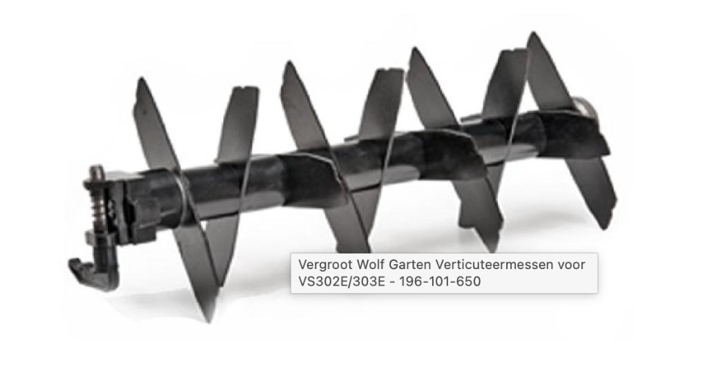 Te koop gevraagd: messenset Wolf verticuteer machine VS302E, Ophalen of Verzenden, Gebruikt, Elektrisch