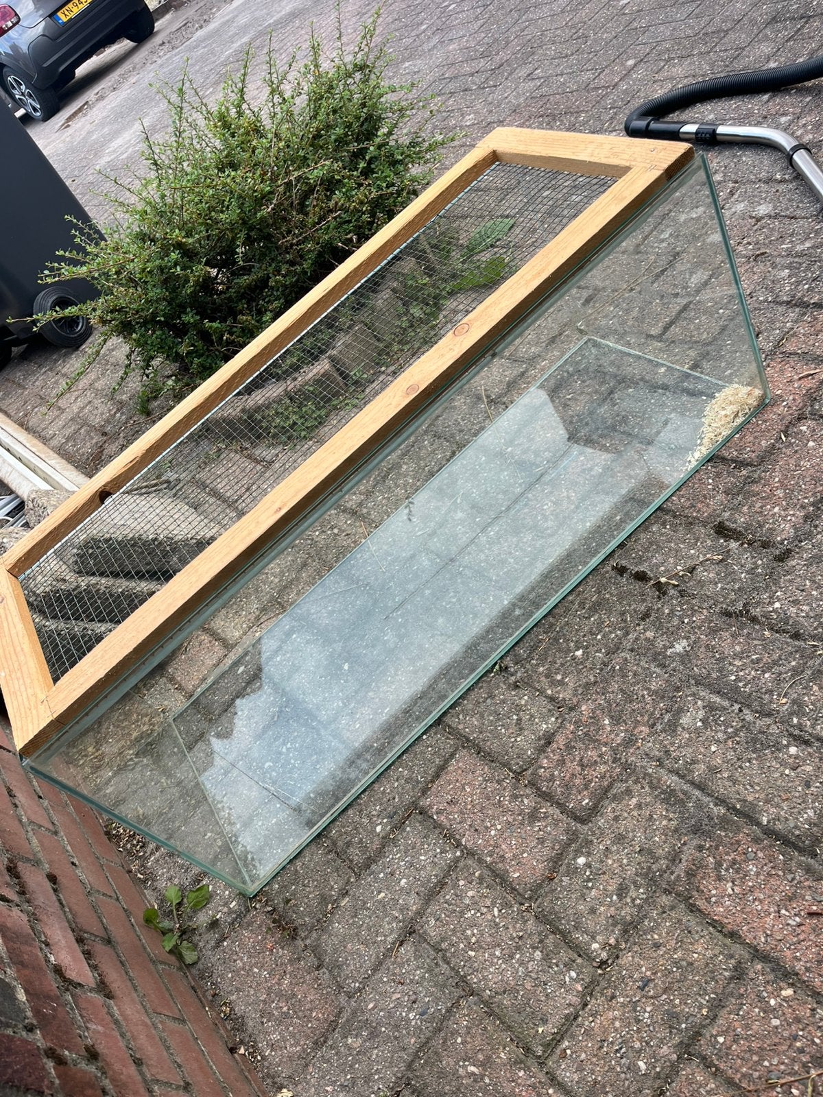 Hamsterkooi / terrarium, Ophalen, Glas, Gebruikt, Overige materialen