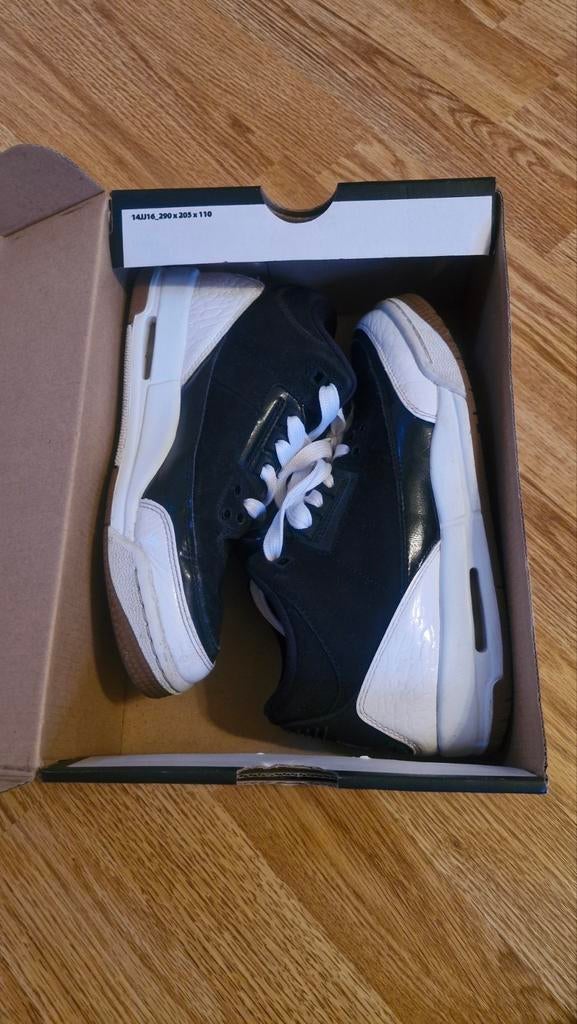 Air Jordan 3 Retro BG, Zwart, Ophalen of Verzenden, Sneakers of Gympen, Gedragen