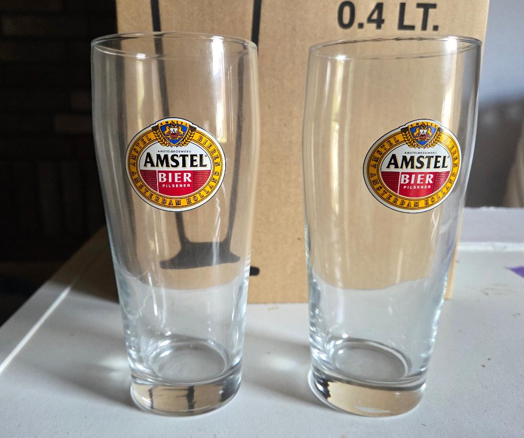 Iconisch Amstel 'fluitje' bierglas (22 cl), Ophalen of Verzenden, Nieuw, Bierglas