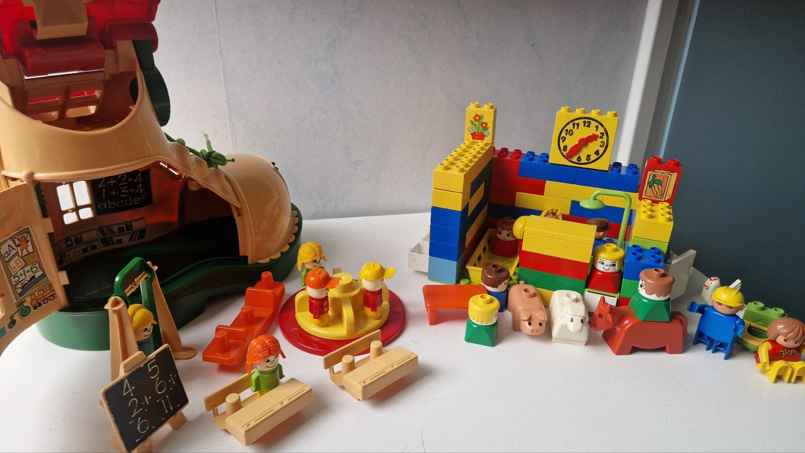 Heel veel DUPLO LEGO bouwstenen poppetjes etc. nieuwstaat, Ophalen of Verzenden, Zo goed als nieuw, Duplo